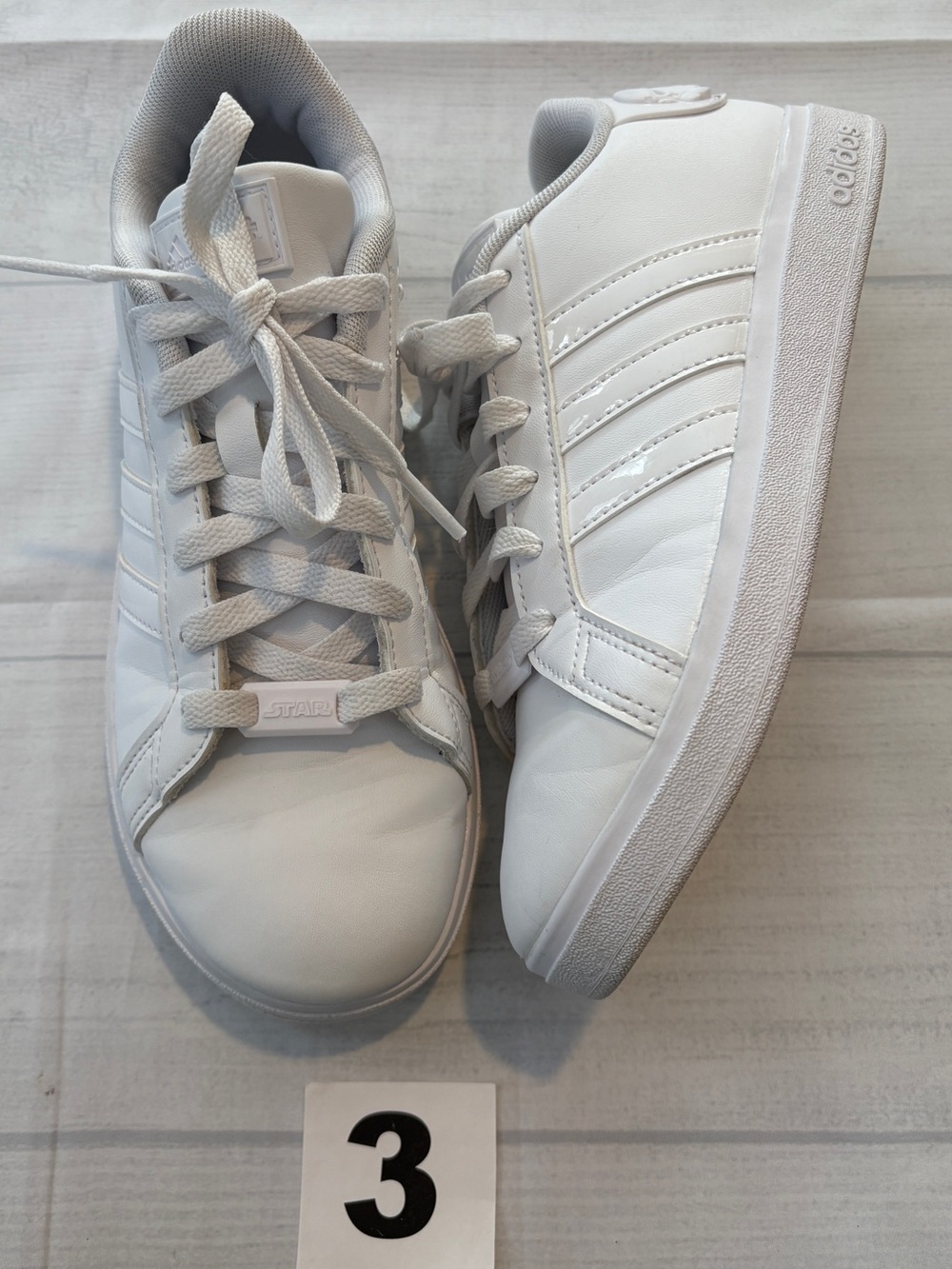 Adidas Star Wars grand court White Lace-Up Sneakers